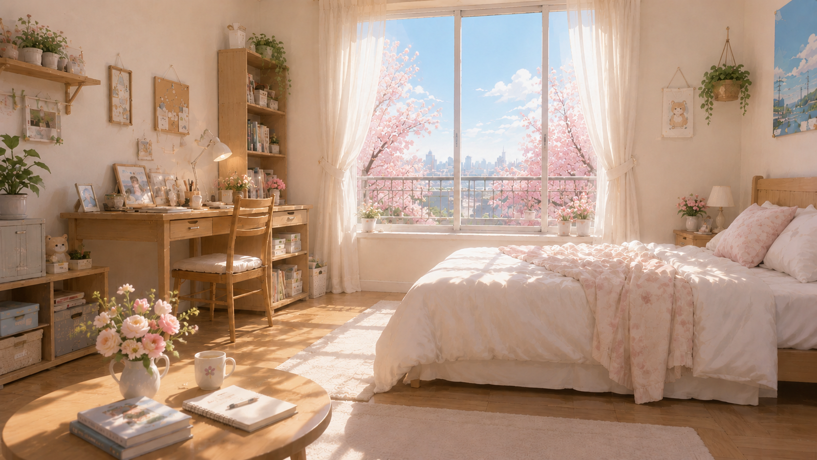 Spring daytime room