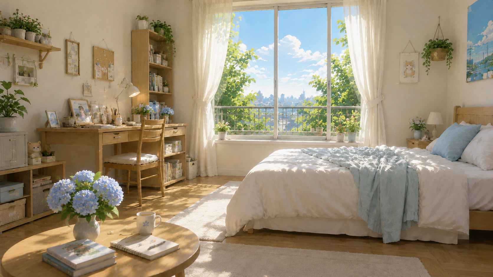 Summer sunny room